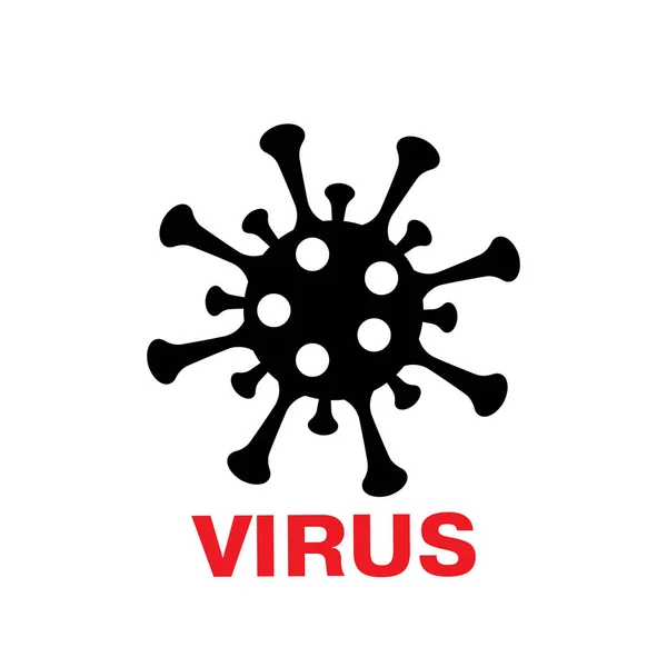 Virus icon vector illustration isolated on white background — 스톡 벡터