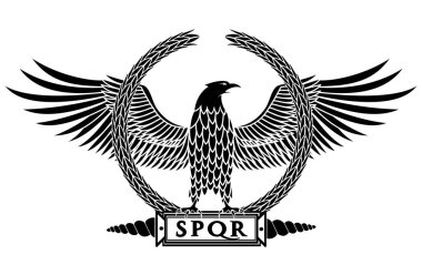 Roma kartalı logo vektör çizimi