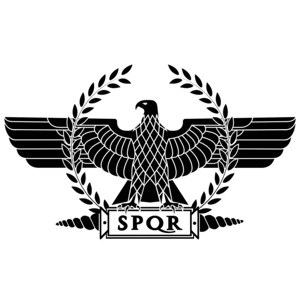 Roman Eagle Logo Vector Illustration — Stock Vector
