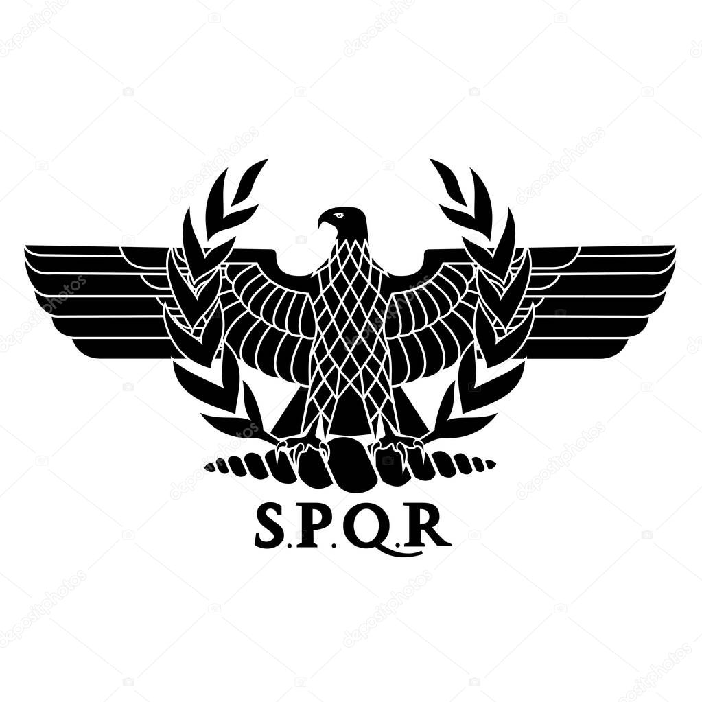 Roman eagle logo vector illustration