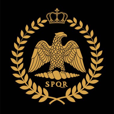Roma kartalı logo vektör çizimi