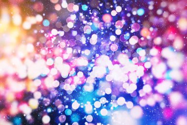 ışıltılı Parlatıcı ampuller ışık arka plan: bulanıklık Noel duvar kağıdı dekorasyon concept.holiday festival zemin: ışıltı daire kutlamaları ekran yaktı.