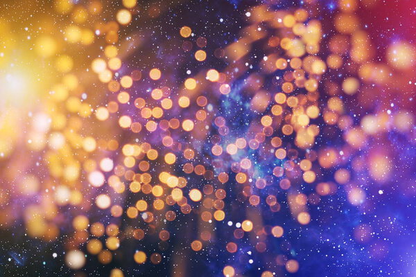 Magic Background With Color Festive background with natural bokeh