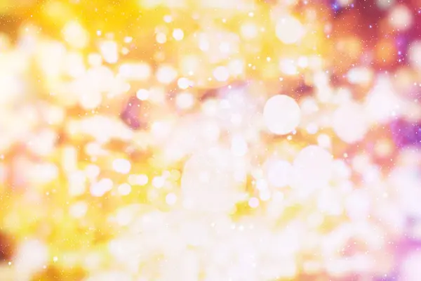 Scintillanti lampadine brillanti luci di sfondo: sfocatura di Natale decorazioni carta da parati concettuale.festa festival sfondo: scintilla cerchio illuminato celebrazioni display . — Foto Stock