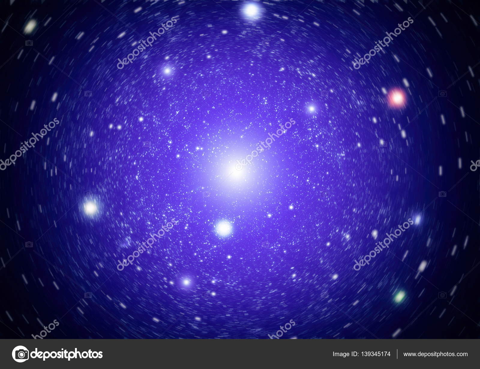 Blue Dark Night Sky With Many Stars Milky Way On The Space