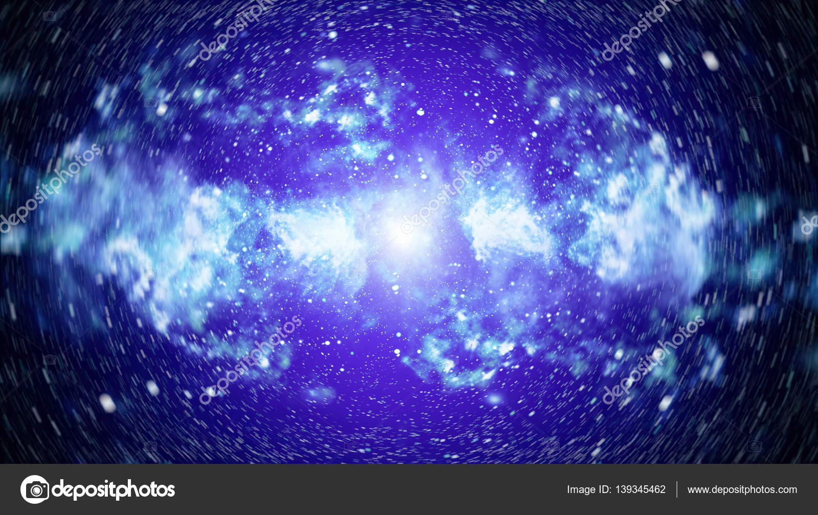 Ciel Bleu Nuit Noire Avec De Nombreuses Stars Voie Lactée