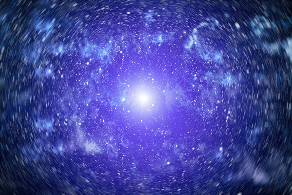 Блакитне темне нічне небо з багатьма зірками. Чумацький шлях на фоні космосу — стокове фото