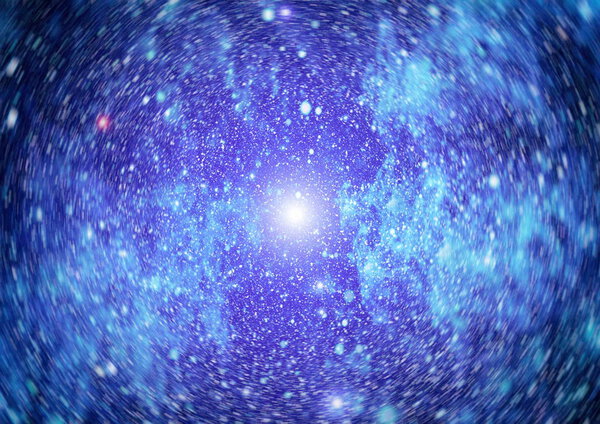 Blue dark night sky with many stars. Milky way on the space background