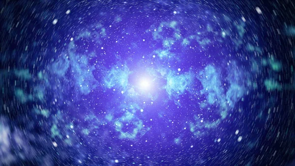Albastru întuneric cer cu multe stele. Calea Lactee pe fundalul spațial — Fotografie, imagine de stoc