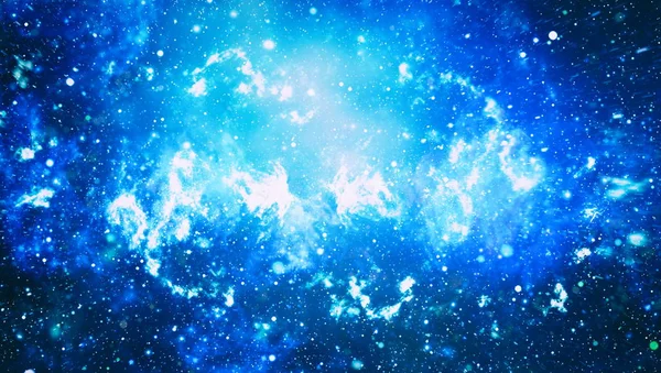 ท้องฟ้ายามค่ําคืนสีฟ้ามืดที่มีดาวมากมาย ทางนมบนพื้นหลังอวกาศ — ภาพถ่ายสต็อก