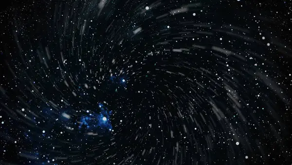 Cielo notturno blu scuro con molte stelle. Via lattea sullo sfondo dello spazio — Foto Stock