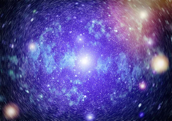 Blå mörk natthimmel med många stjärnor. Vintergatan på rymden bakgrund — Stockfoto