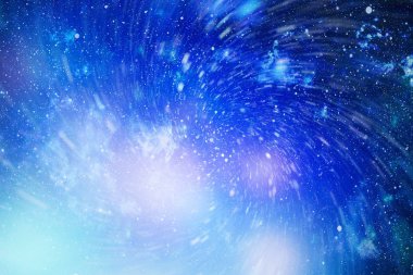 Renkli yıldızlı gece gökyüzü uzay arka plan