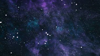 Renkli yıldızlı gece gökyüzü uzay arka plan