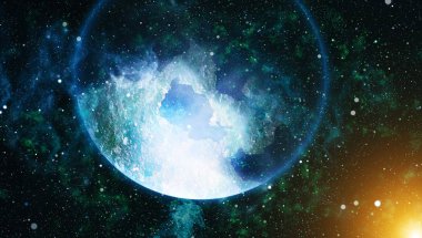 Derin uzay. Yüksek çözünürlüklü yıldız alanı arka plan