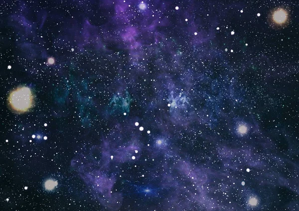 Colorido Starry Night Sky Outer Space fundo — Fotografia de Stock