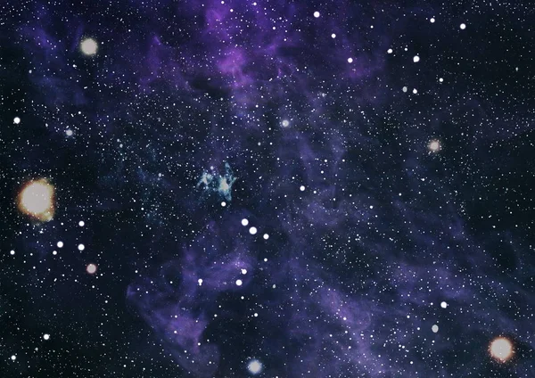 화려한 별이 빛나는 밤 하늘 우주 배경 — 스톡 사진