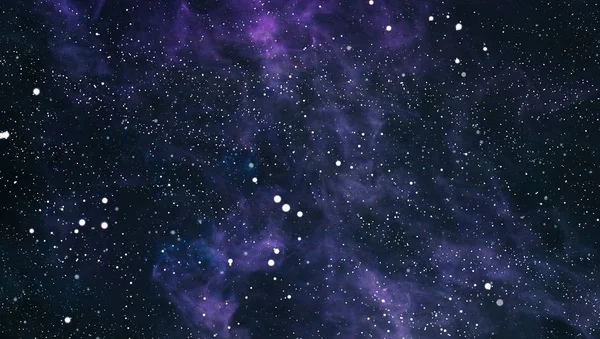 Coloré ciel étoilé nuit arrière-plan de l'espace extérieur — Photo
