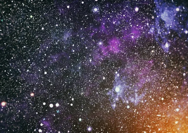 太空深处。高清晰度星场的背景 — 图库照片