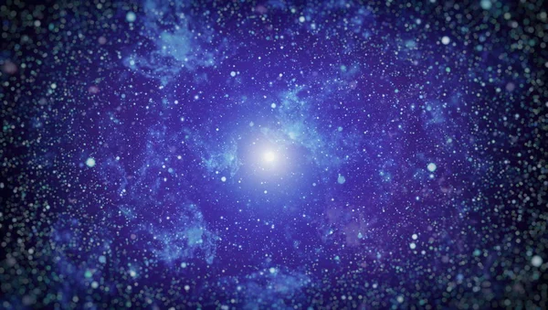 Deep space bakgrund med stardust och lysande stjärna. Vintergatan kosmiska bakgrund. Stjärna damm och pixie dust glitter utrymme bakgrund. — Stockfoto