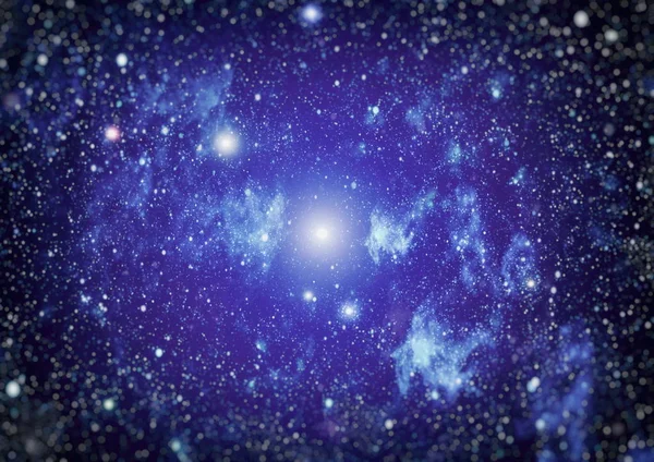 Deep space bakgrund med stardust och lysande stjärna. Vintergatan kosmiska bakgrund. Stjärna damm och pixie dust glitter utrymme bakgrund. — Stockfoto