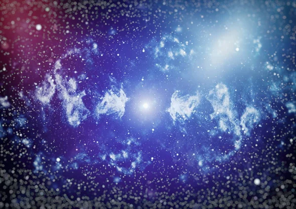 Deep space background with stardust and shining star. Milky way cosmic background. Star dust and pixie dust glitter space backdrop. — Stock Photo, Image