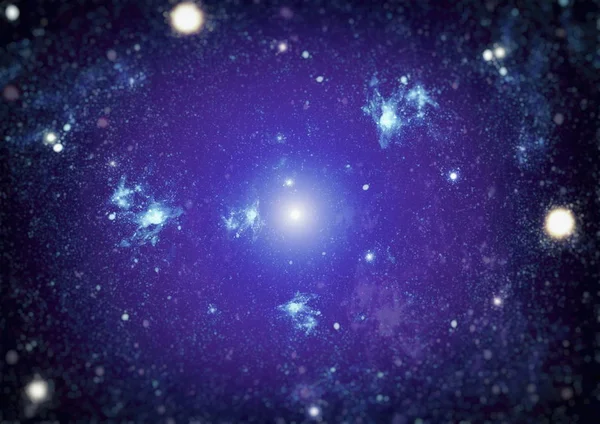 Deep space bakgrund med stardust och lysande stjärna. Vintergatan kosmiska bakgrund. Stjärna damm och pixie dust glitter utrymme bakgrund. — Stockfoto