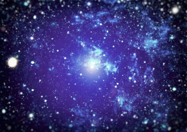 Deep space bakgrund med stardust och lysande stjärna. Vintergatan kosmiska bakgrund. Stjärna damm och pixie dust glitter utrymme bakgrund. — Stockfoto