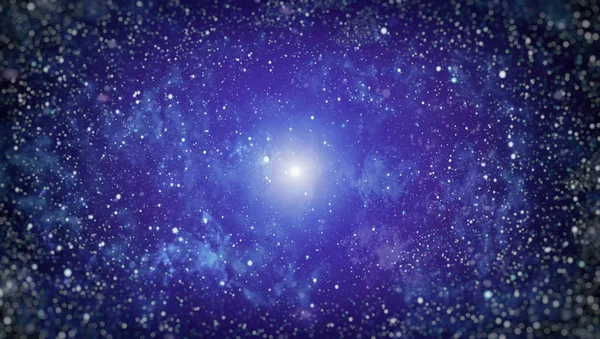 Deep Space Hintergrund mit Sternenstaub und leuchtendem Stern. Milchstraße kosmischen Hintergrund. Sternenstaub und Pixie-Staub glitzern im Weltraum. — Stockfoto