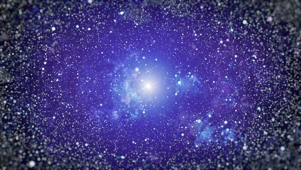 Deep space bakgrund med stardust och lysande stjärna. Vintergatan kosmiska bakgrund. Stjärna damm och pixie dust glitter utrymme bakgrund. — Stockfoto