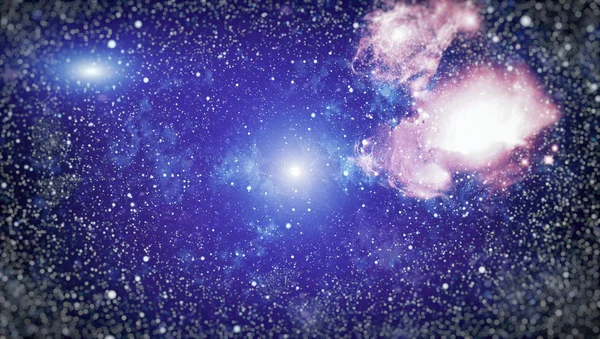 Deep space bakgrund med stardust och lysande stjärna. Vintergatan kosmiska bakgrund. Stjärna damm och pixie dust glitter utrymme bakgrund. — Stockfoto