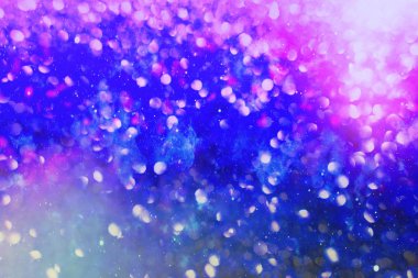 ışıltılı Parlatıcı ampuller ışık arka plan: bulanıklık Noel duvar kağıdı dekorasyon concept.holiday festival zemin: ışıltı daire kutlamaları ekran yaktı.