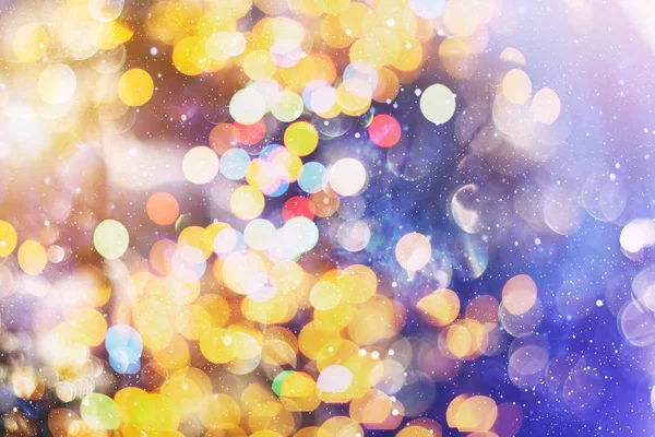 Vintage sfondo magico con colore sfondo festivo con bokeh naturale e luci dorate luminose. — Foto Stock