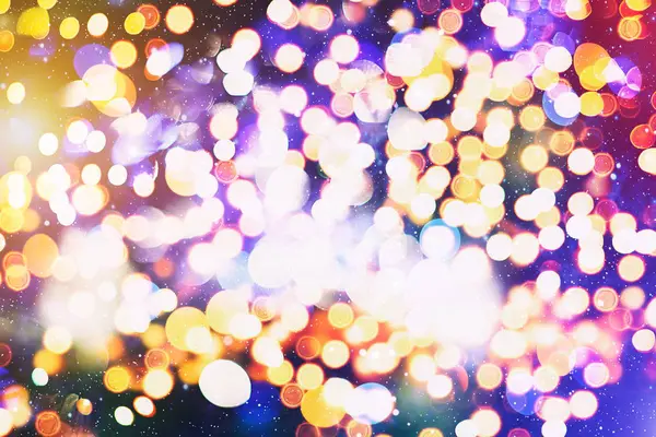 自然のボケと明るい金色のライトで色祭りの背景とヴィンテージ魔法の背景. — ストック写真