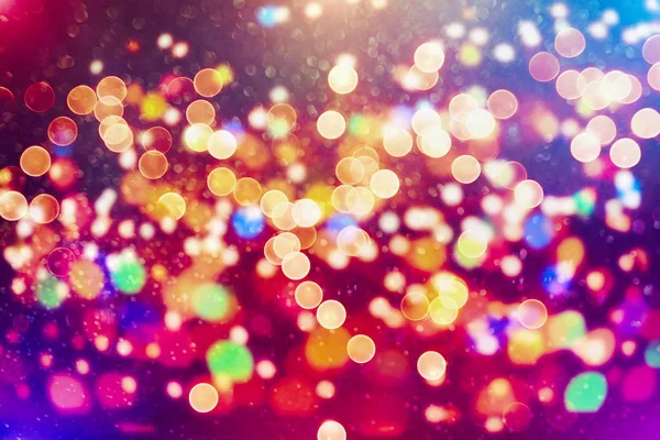 Fond festif avec bokeh naturel et des lumières dorées vives. — Photo