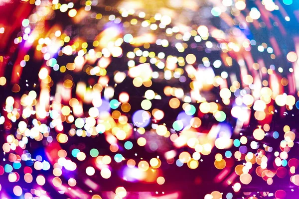 Bokeh çok renkler, Festival ışıklar bokeh arka plan, Defocused bokeh ışıklar, bulanık bokeh, — Stok fotoğraf