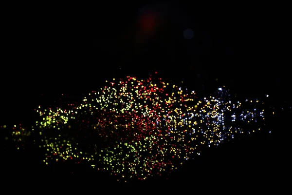 arkaplanda bir sürü ışık lekesi var