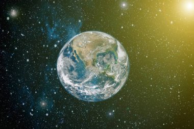 Dünya'dan alan. NASA tarafından döşenmiş bu görüntü öğelerini.