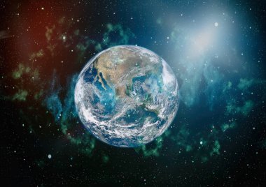 Dünya'dan alan. NASA tarafından döşenmiş bu görüntü öğelerini.