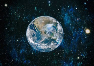 Dünya'dan alan. NASA tarafından döşenmiş bu görüntü öğelerini.