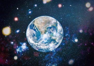 Dünya'dan alan. NASA tarafından döşenmiş bu görüntü öğelerini.