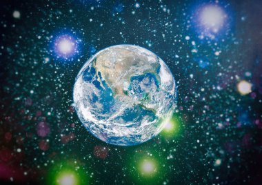 Dünya'dan alan. NASA tarafından döşenmiş bu görüntü öğelerini.