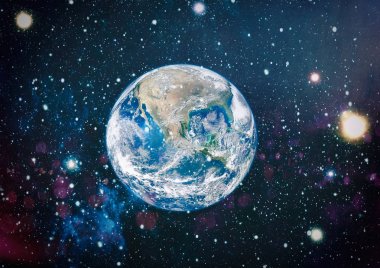 Dünya'dan alan. NASA tarafından döşenmiş bu görüntü öğelerini.