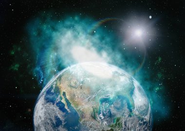 Dünya'dan alan. NASA tarafından döşenmiş bu görüntü öğelerini.