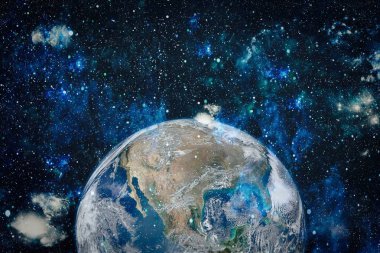 Dünya'dan alan. NASA tarafından döşenmiş bu görüntü öğelerini.