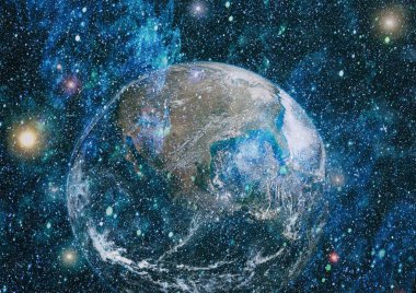 Dünya'dan alan. NASA tarafından döşenmiş bu görüntü öğelerini.