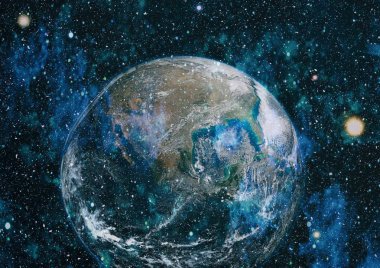 Dünya'dan alan. NASA tarafından döşenmiş bu görüntü öğelerini.