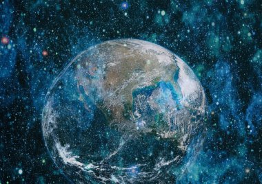 Dünya'dan alan. NASA tarafından döşenmiş bu görüntü öğelerini.