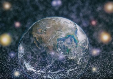 Dünya'dan alan. NASA tarafından döşenmiş bu görüntü öğelerini.