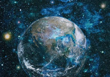 Dünya'dan alan. NASA tarafından döşenmiş bu görüntü öğelerini.